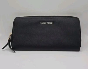 Cartera Mango Touch con cremallera alrededor negra para mujer’s - Imagen 1 de 5