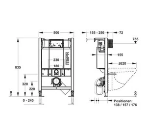 MEPA nextVIT WC-Element SPK Typ B31 Systembauhöhe 85 - Picture 1 of 2