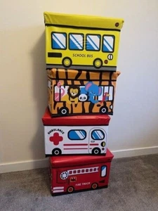 Childrens Foldable Storage Box Strong Toy Chest Ideal Christmas Gift - Picture 1 of 5