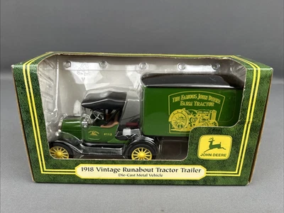 Remolque tractor diecast John Deere 1918 modelo T Runabout escala 1/25 Ertl nuevo en caja Foto 1 de 4