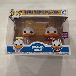 Funko Pop! Vinile: Disney - Angelo e diavolo sulla spalla di Paperino - Confezione da 2 (2022... - Foto 1 di 6