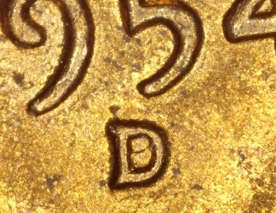 BU Red 1954-D D/D/D Lincoln Cent RPM-001 ( FS-1954D-501) Coneca Top 100 #3 - Image 1 of 3