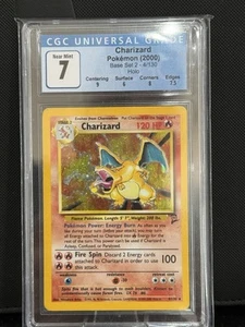 2000 Charizard Base Set 2 CGC 7 Holo Near Mint WOTC Pokemon Card 4/130 - Picture 1 of 2
