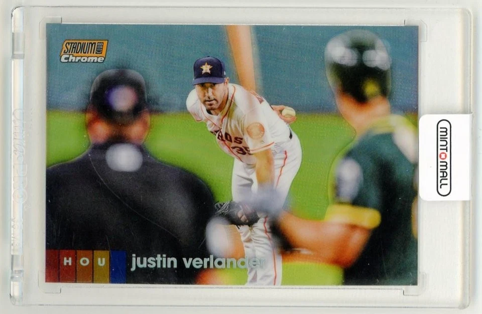 2020 Stadium Club Chrome Justin Verlander Orange /25 Astros - Image 1 of 2