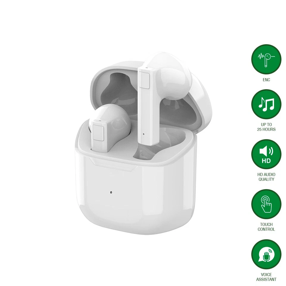 4smarts True Wireless Bluetooth SkyBuds 2 ENC, weiß "sehr gut" - Bild 1 von 1