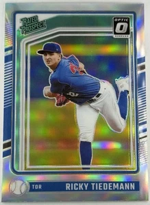 2024 Ricky Tiedemann Rated Prospect Silver Prizm Optic, P, Blue Jays, MLB, - Picture 1 of 2