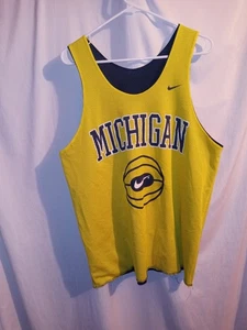 Vintage Nike Team Sports Reversible Michigan Basketball Jersey Large - Picture 1 of 8