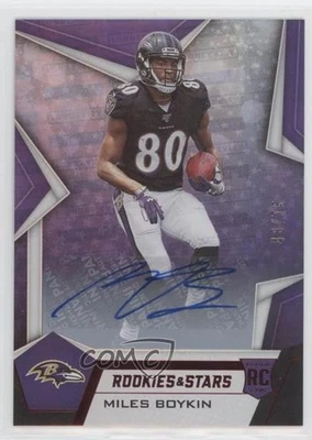 2019 Panini Rookies & Stars Longevity Signatures /75 Miles Boykin #112 Auto RC - Image 1 of 2