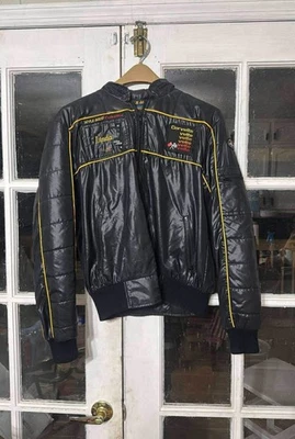 CHAQUETA CORVETTE VINTAGE AÑOS 80 X PEQUEÑA ESTILO HOMBRE PARCHE AUTOMÁTICO CARRERAS BRILLANTE DC61 Foto 1 de 4