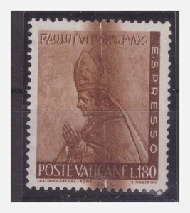 VATICANO 1966 - SERIE LAVORO - ESPRESSO LIRE 180 RIGA COLOR MNH ** - Picture 1 of 1