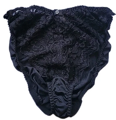 Винтажные жидкие атласные и кружевные трусики-бикини Fredericks of Hollywood 90-е  - Изображение 1 из 4