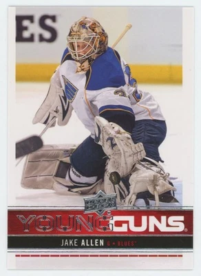2012-13 UPPER DECK Jake Allen YOUNG GUNS RC ROOKIE - Image 1 of 2