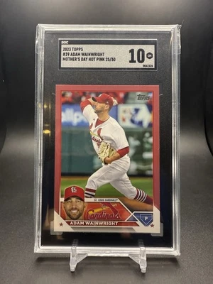 2023 Topps Adam Wainwright Mother's Day Pink /50 #39 St. Louis Cardinals - Image 1 of 3