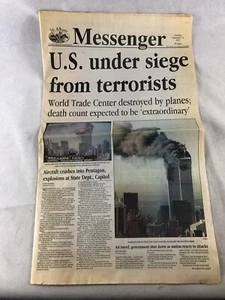 9/11, World Trade Center, USA unter Belagerung von Terroristen, Druckpapier am selben Tag - Bild 1 von 10