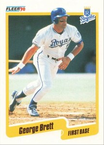 1990 Fleer Baseball George Brett Kansas City Royals #103