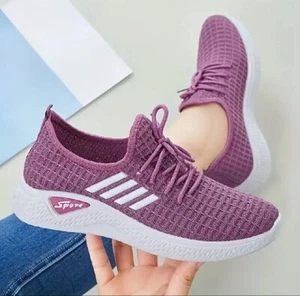 women’s running shoes size 8 Purple Sneaker Activewear jogging - Picture 1 of 5