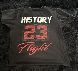 Camiseta para hombre History of Flight 23 negra talla L grunge de colección Jordan Tee Jumpman - Imagen 1 de 7