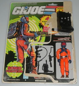 1990 Vintage G.I. GI Joe Lot 3.75 ARAH Sonic Fighters Lampreys v2 *100% Complete - Picture 1 of 8
