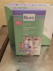 Biore Purify Self Heating Mask Ultra Recharging 8 Masks Per Pack - Picture 1 of 4