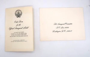 Vintage Ephemera Inaugurazione Presidenziale Nixon Nuovo Modulo Ordine Posti Riservati - Foto 1 di 23
