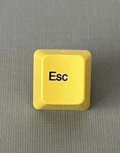 Gelber ESC-Schlüssel für IBM Modell M Schlüsselkappe Ersatz Lexmark Unicomp BRANDNEU - Bild 1 von 4