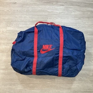 Nike Duffle Bag XL Vintage 80s 90s Huge Basketball Work-out Gym Travel Carry-all - Picture 1 of 13