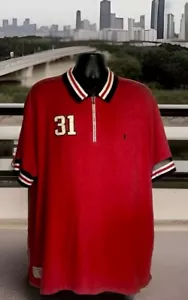 (VINTAGE) POLO SPORT RL STITCHED LETTERS ZIP-UP PLACKET POLO SHIRT MENS 2XL - Picture 1 of 11