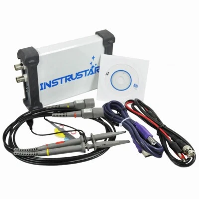MDSO ISDS205A PC USB Oscilloscope 2CH 20MHz 48MSa/s FFT Analyzer Data Logger - Image 1 of 4