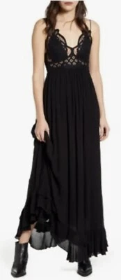 Maxi vestido sin mangas negro Adella talla XS Free People para mujer nuevo con etiquetas Foto 1 de 4