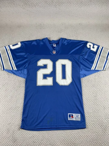 Vintage Russell Athletic jersey men’s 44 Barry Sanders Authentic Detroit Lions Cover