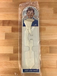 Vintage 1940's Boys Tie B&G New York City White Just Like Dad's NIP - Picture 1 of 3