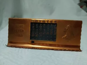 Vtg Copper Jesus Never Fails Perpetual Calendar Desk - Picture 1 of 13
