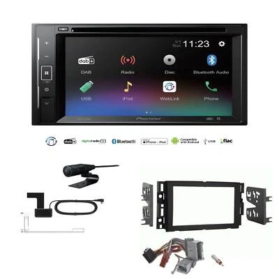 Pioneer Autoradio 2-DIN Bluetooth DVD DAB für GM Hummer H2 Facelift 2007-2010 - Bild 1 von 4