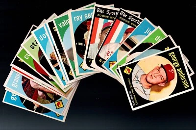 Phillies $ LOT 18: 1959 Topps 338 Sparky ANDERSON Schroll SIMMONS Post CONLEY++ - Image 1 of 4