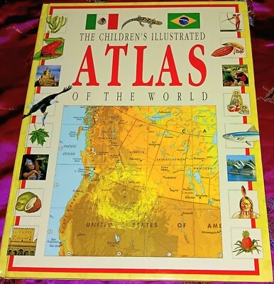 The Children’s Illustrated Atlas Of The World Book, Hardcover 1996 - Image 1 of 4
