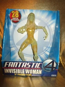 Invisible Woman Fantastic 4 Marvel 12" Posable Figure NEW vintage - Picture 1 of 5