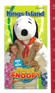 Vintage 2010 Kings Island Park Guide Planet Snoopy   - Picture 1 of 2