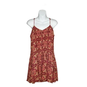 Sanctuary Spring Fling Medallion Print Adj Strap Mini Dress Small Pink Orange - Picture 1 of 11