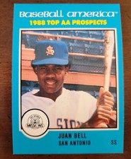 1988 Baseball America Top AA Prospects JUAN BELL #AA-23