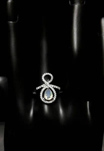 HERMOSO ANILLO NATURAL DE PLATA ESTERLINA 925 CORTE ÓPALO DE FUEGO COMPLETO BLANCO CORTE ÓPALO - Imagen 1 de 4
