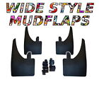 4 X NEW QUALITY WIDE MUDFLAPS TO FIT  Nissan Datsun 120 Y FREE CLAMPS