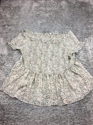 Blusa Cato Mujer Talla 26W 28W Marrón Beige Elástica Foto 1 de 4