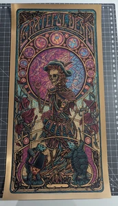 Grateful Dead Konzert Poster Jack Straw Luke Martin lila Folie Variante Garcia - Bild 1 von 1