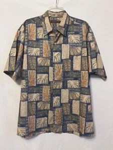Camisa de campamento floral de manga corta grande de algodón para hombre TORI RICHARD hecha en EE. UU. - Imagen 1 de 8