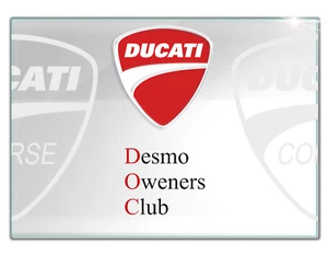 Specchio Ducati Desmo Oweners Club Mirror Ducati moto  personalizzabile 21x30 - Bild 1 von 1