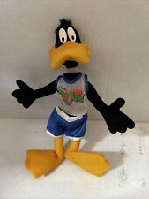 1996-Looney Tunes Daffy Duck Space Jam Basketball Plush Stuffed Animal Toy Doll