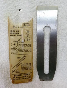 Vintage Stanley Single Plane Iron 1-3/4" NOS - Picture 1 of 4