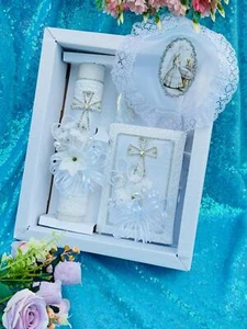 4pcs First Communion Candle Sets SPANISH Boy/Girl vela de communion - Picture 1 of 4