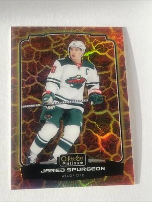 2022-23 o-pee-chee platinum Jared Spurgeon Hot Magma 459/499 - Image 1 of 2