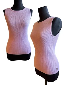 Vintage Y2K Tommy Hilfiger Women's Pink Sleeveless Sweater Vest Size SMALL - Picture 1 of 15